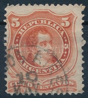 O Argentína 1867 1 Db Forgalmi Bélyeg - Altri & Non Classificati