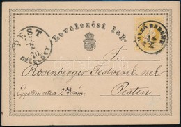 1870 2kr Díjjegyes Levelezőlap 'MEZŐBERÉNY' - Autres & Non Classés