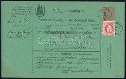 1871 Díjjegyes Postautalvány 1867-es 5kr Díjkiegészítéssel. Rendkívül Ritka Darab! / PS-money Order With 1867 5kr Additi - Other & Unclassified