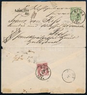 1872 3kr Díjjegyes Boríték Réznyomat 5kr Díjkiegészítéssel Helyi Ajánlott Levélként / 3kr PS-cover With Mi 10 Additional - Other & Unclassified