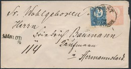 1872 Réznyomat 10kr 5kr Díjjegyes Borítékon Ajánlott Levélként 'PEST TERÉZVÁROS' - Hermannstadt - Altri & Non Classificati