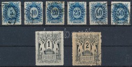 (*) O 1874 Távírda Réznyomat 8 Db Bélyeg - Other & Unclassified