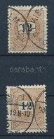 O 1898 2 Db Feketeszámú 12kr (5.000) - Autres & Non Classés