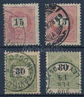 O 1899 Feketeszámú Krajcáros 2 Db 15kr és 2 Db 30kr (5.600) - Altri & Non Classificati