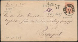 1878 Ajánlott 5kr Díjjegyes Boríték, Hátoldalon 10kr Kiegészítéssel 'NAGY KIKINDA' - Autres & Non Classés