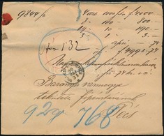 1890 1,32 Koronás Utánvételes értéklevél, 4.993,74K Tartalommal - Sonstige & Ohne Zuordnung