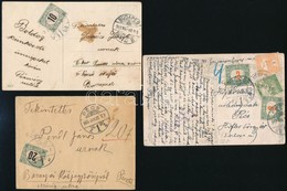 1905-1917 3 Db Portós Küldemény - Andere & Zonder Classificatie