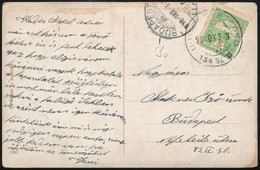 1908 Képeslap 'ÚJVIDÉK-SZEGED 154' Mozgóposta Bélyegzéssel - Other & Unclassified