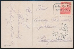 1917 Képeslap MAGYARPOLÁNY Postaügynökségi Bélyegzéssel - Other & Unclassified