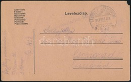 1917 Tábori Posta Levelezőlap 'K.u.k. Feldjägerbataillon No.28. Post' + 'TP 433 A' - Autres & Non Classés