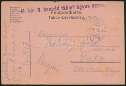 1917 Tábori Posta Levelezőlap / Field Postcard 'M.kir. 3. Honvéd Tábori ágyus Ezred' + 'TP 417 B' - Altri & Non Classificati