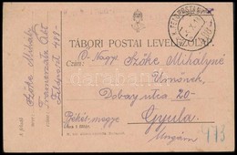 1918 Tábori Posta Képeslap 'K.u.k. Train-Retabl-Station Des A.O.K. Ersatz-Abteil' + 'FP 488' - Autres & Non Classés