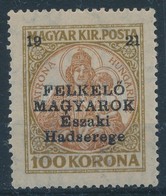 ** Nyugat-Magyarország V. 1921 Koronás Madonna 100K Garancia Nélkül, Hátoldalán Lajtabánság Címer - Autres & Non Classés