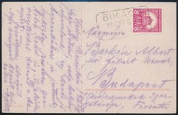 1928 Képeslap BIKÁCS Postaügynökségi Bélyegzéssel - Sonstige & Ohne Zuordnung