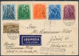 1938 Légi Levél Svájcba / Airmail Cover To Switzerland - Other & Unclassified