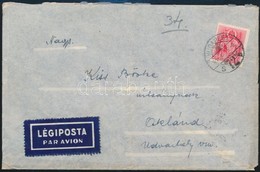 1941 Légi Levél 20f Bérmentesítéssel Budapestről Oklándra (Erdély) - Autres & Non Classés