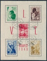 O 1949 VIT Blokk Szép Bélyegzéssel - Other & Unclassified