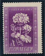 ** 1950 Virág 1Ft A Lila Szín Gépszínátnyomatával - Andere & Zonder Classificatie