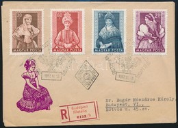 1953 Népviselet Sor 2 Db Ajánlott FDC-n / Mi 1330-1337 On 2 Registered FDC's - Autres & Non Classés