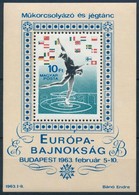 ** 1963 Műkorcsolya Blokk 'nyílhegy' Lemezhiba - Sonstige & Ohne Zuordnung