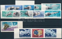 ** 1966-1969 Űrpárosok, Vénusz, Szojuz Vágott Kiadások / Mi 2299-2306, 2368, 2492-2493 Imperforate Stamps - Autres & Non Classés