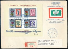 1971 Bélyegnap Vágott Blokk Ajánlott FDC-n - Otros & Sin Clasificación