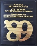 ** 1989 Bélyegkincstár Fekete Borítóval, Benne Pro Philatelia Blokk Zöld Sorszámmal - Otros & Sin Clasificación