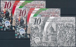 ** 1999/37 Magyar Köztársaság 3 Db-os Emlékív Garnitúra Azonos Sorszámmal (20.000) - Otros & Sin Clasificación