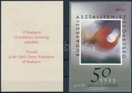 ** 2001/22aA+22bA 50 éves A Budapesti Asztalitenisz Szövetség Emlékív Pár (3.000) - Altri & Non Classificati