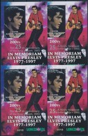 ** 2002/29a-d Elvis Presley 4 Db-os Emlékív Garnitúra (15.000) - Otros & Sin Clasificación