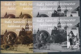 ** 2005/7aK-7FK2 Italo Santelli Vívómester 5 Db-os Emlékív Garnitúra Azonos Sorszámvégződéssel (27.000) - Sonstige & Ohne Zuordnung