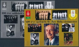 ** 2007/10F+10A 100 éve Született Dr. Bay Béla Emlékívpár Azonos Sorszámmal (11.000) - Autres & Non Classés