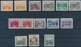 ** 1928 Tájkép Sor Mi 498-511 (apró Gumihibák) - Altri & Non Classificati