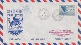 CANADA 1955 PLI AERIEN DE CALGARY - Lettres & Documents