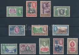 ** * Brit Honduras 1938/1947 Forgalmi Sor Mi 112-123 (112 és 114 Falcos, A Többi érték Postatiszta) - Andere & Zonder Classificatie