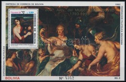 ** 1993 200 éves A , Rubens Festmény Blokk,
Louvre, Rubens Paintings Block
Mi 202 - Altri & Non Classificati