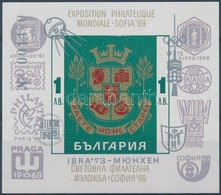 ** 1973 IBRA Bélyegkiállítás Blokk Szürke Felülnyomással Mi 41 - Sonstige & Ohne Zuordnung