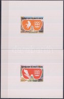Burkina Faso (Felső-Volta) 1975 Téli Olimpia, Innsbruck Mi 606-607 De Luxe Blokkpár - Andere & Zonder Classificatie