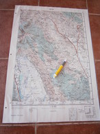 1956 DRVAR BOSNIA JNA YUGOSLAVIA ARMY MAP MILITARY CHART PLAN HALAPIĆ GLAVICE ODŽAK RADIĆI SUMNJACI VAGAN HOTKOVCI POPOV - Topographical Maps
