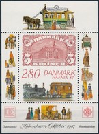 ** 1987 Nemzetközi Bélyegkiállítás HAFNIA '87 Koppenhága Blokk
International Stamp Exhibition HAFNIA '87 Copenhagen Bloc - Altri & Non Classificati
