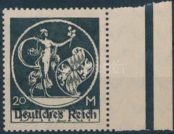 ** 1920 Mi 138 PF V ívszéli Bélyeg Lemezhibával / Margin Piece With Plate Variety. Certificate: Dieter Weinbuch - Otros & Sin Clasificación