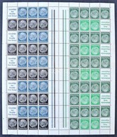 ** 1940/1941 Hindenburg Bélyegfüzetlap Hajtatlan Teljes ív Mi MHB 51.1 (rozsda / Stain) - Altri & Non Classificati