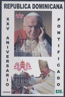 ** 2003 II. János Pál 25 éve Pápa Vágott Blokk Mi 53 - Andere & Zonder Classificatie