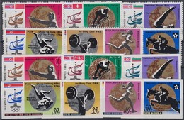 ** 1980 Nyári Olimpia érmesei Fogazott és Vágott Sor Mi 2052-2059 + 3 Blokk Mi Fogazott és Vágott 84 + A84 - Other & Unclassified