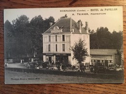 CPA, Pompadour, Corrèze,19, HOTEL Du PAVILLON, A. TEIXIER, Propriétaire, Non écrite - Arnac Pompadour