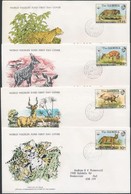 1976 WWF: Abuko Nemzeti Park Sor Mi 332-335 4 Db FDC-n - Otros & Sin Clasificación