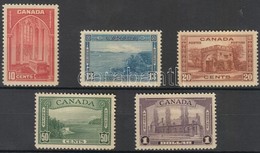 ** * 1938 Forgalmi Bélyeg Sor / Definitive Stamp Set Mi 204-208 - Other & Unclassified
