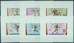 ** 1972 Müncheni Nyári Olimpia Sor Vágott Blokkformában Mi 826 B-831 B - Autres & Non Classés