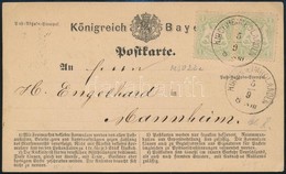 1874 Levelezőlap 2 X 1kr Bélyeggel / Postcard With 2 X 1kr Stamps 'KIRCHHEIMBOLANDEN' - Other & Unclassified