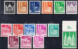 ** 1948 Forgalmi: Épületek Sor Mi 73-97 Eg - Sonstige & Ohne Zuordnung